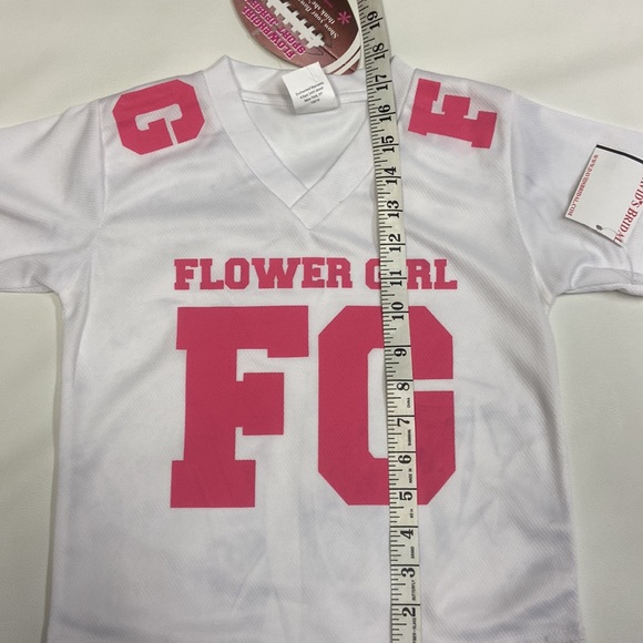 FOOTBALL JERSEY FLOWER GIRL from David’s Bridal size S - Picture 11 of 12